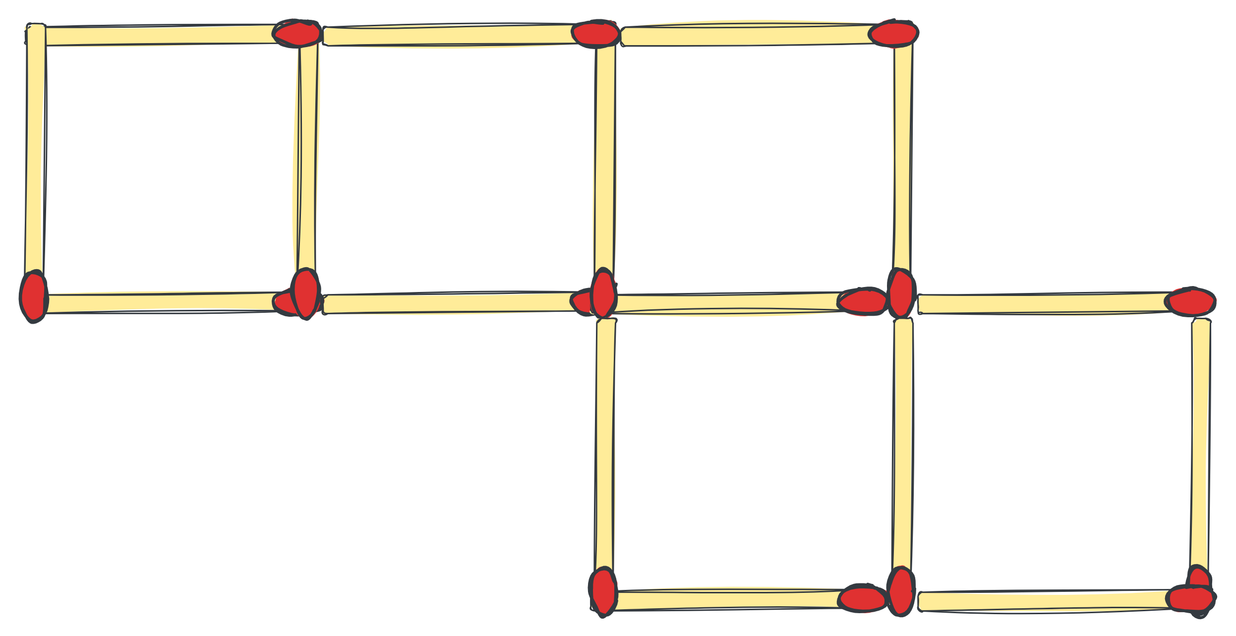 Fiammiferi al quadrato 2