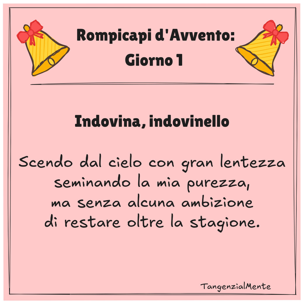 Avvento 2025: Giorno 1