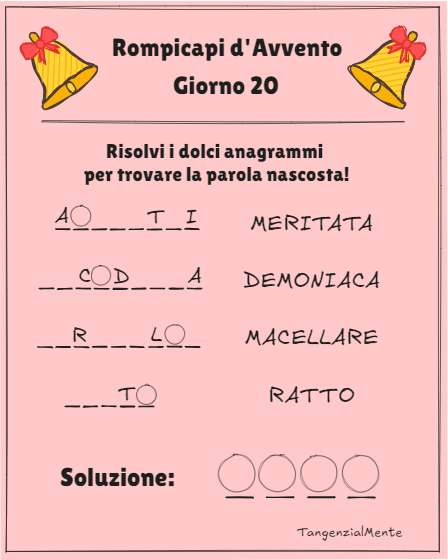 Avvento 2025: Giorno 20